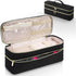 Travel Carrying Case Compatible with Hair Dryer Brush/Volumizer/Styler/Hot Tools,Double-Layer Storage Organizer Bag ,Black(Bag Only)