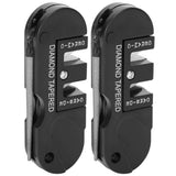 2 pack Knife Sharpener Preset Carbide & Ceramic Stone Sharpeners Fold-Out Diamond Coated Rod Outdoor Hunting Knife & Hook Sharpener, Handheld, Compact, Lightweight, Multiuse