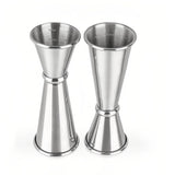 4-Piece Dual-Sided Bartending Jigger Set - 1oz & 2oz Measured Markings, Stainless Steel, Food-Grade Cocktail Measuring Tool for Professional & Home Bars
