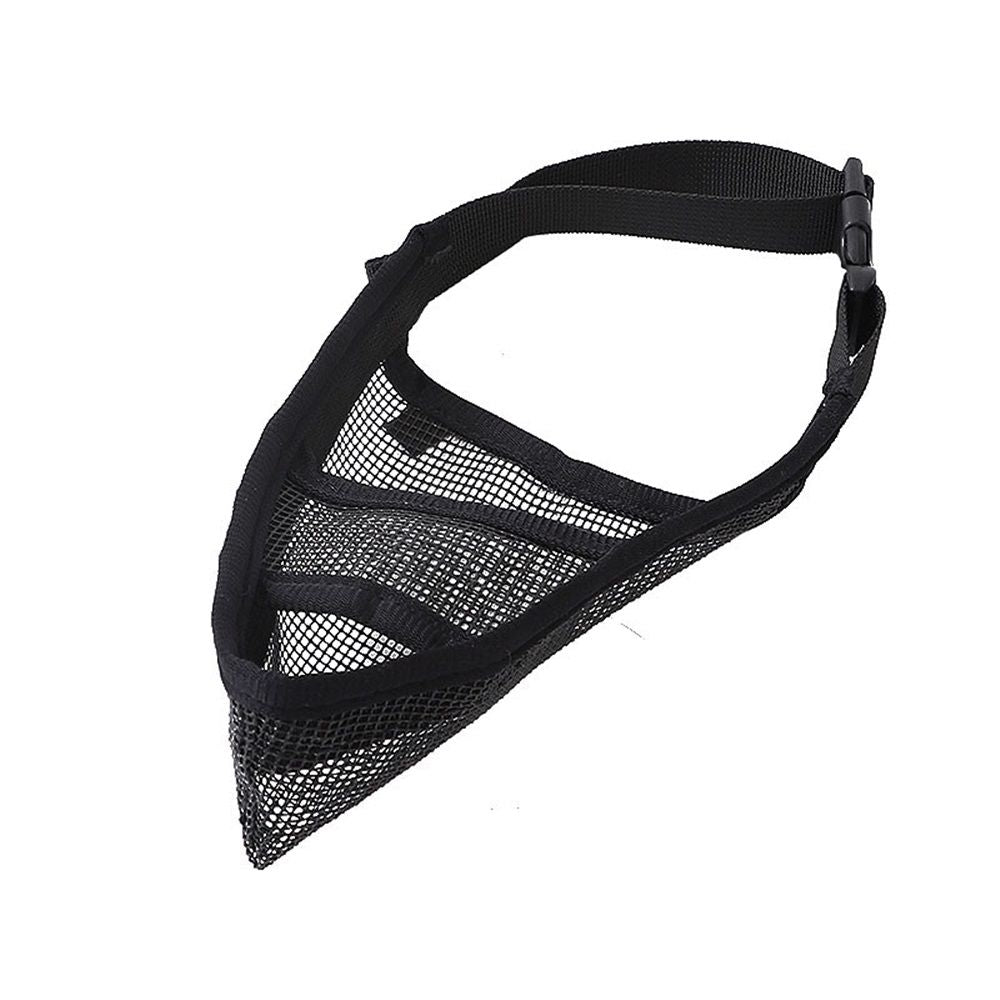 Dog Muzzle for Small Medium Large Dogs Poodle Retriever Doberman, Air Mesh Breathable and Drinkable Pet Mouth Guard for Anti-Biting Chewing Scavenging(Black,M)