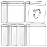 100 pack PVC Anti Tarnish Jewelry Bags,Jewelry Bags Clear Plastic. Jewelry Pouch for Jewelry Rings and Earrings (4.72 * 4.72in)（only bags）