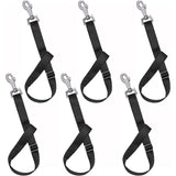 Loaged Adjustable Nylon Bucket Strap （8 Pack）- for Hay Nets, Water Buckets, Hanging Strap,Horse Outdoor Feeders,Heavy Duty Horse Water Feed, 30" (Black)