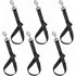 Loaged Adjustable Nylon Bucket Strap （8 Pack）- for Hay Nets, Water Buckets, Hanging Strap,Horse Outdoor Feeders,Heavy Duty Horse Water Feed, 30" (Black)