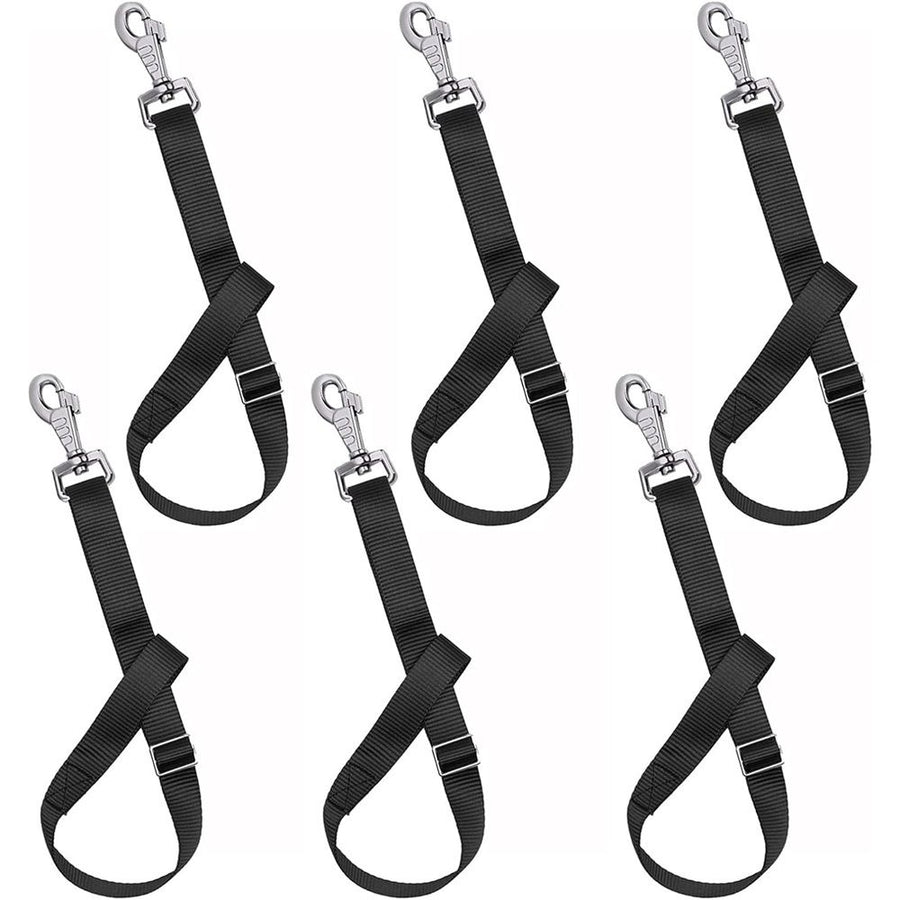 Loaged Adjustable Nylon Bucket Strap （8 Pack）- for Hay Nets, Water Buckets, Hanging Strap,Horse Outdoor Feeders,Heavy Duty Horse Water Feed, 30" (Black)