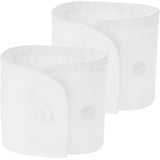 2 Pair Wrist Cuffs for Women Detachable Shirt False Sleeves Fake Hand Sleeves Garment Decorated Accessories for Suit Blouse Coat White
