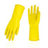 2 Pair Reusable Household Gloves, pvc Dishwashing gloves, Extra Thickness, Long Sleeves, Kitchen Cleaning, Working, Painting, Gardening, Pet Care (Size M, Yellow)