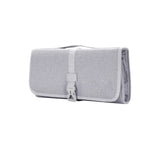 Travel Carrying Protective Case with Airwrap Styler, Portable Hanging Curling Iron Storage Bag, Travel Bag with Hanging Hook (gray)