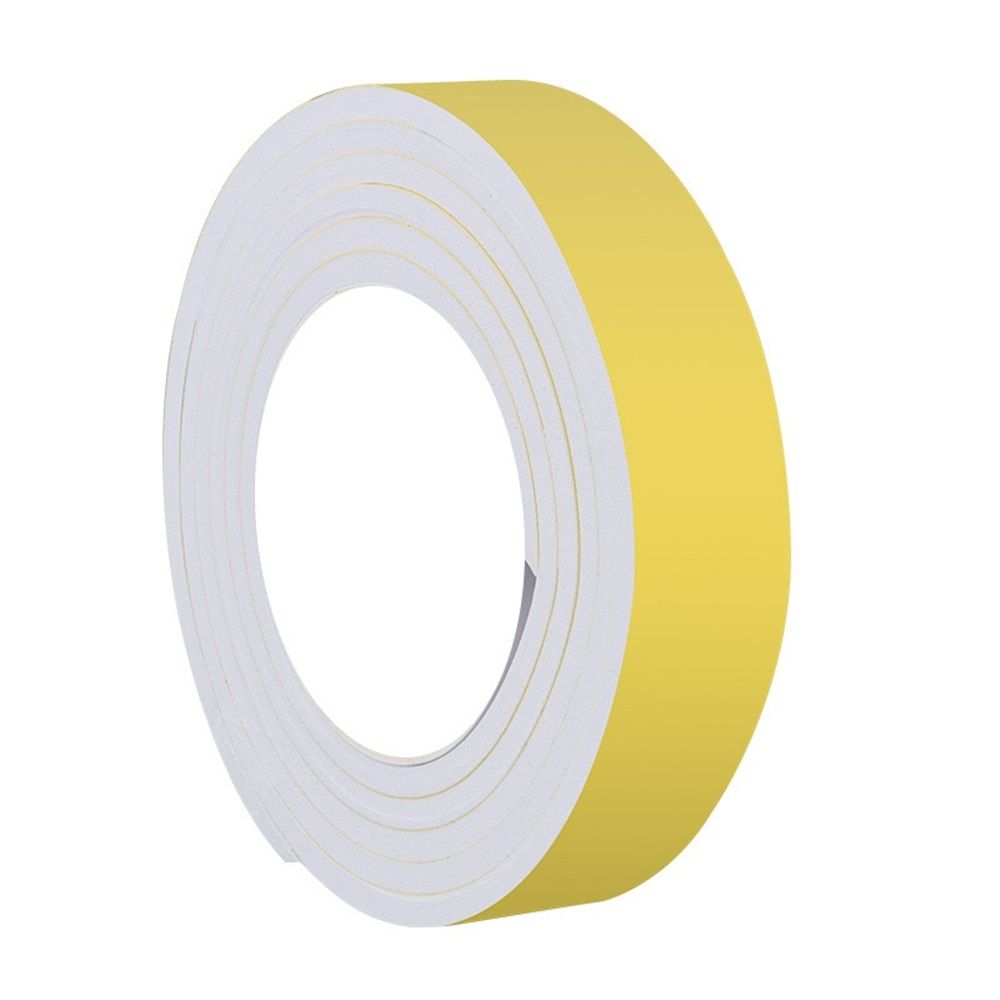 4 pack Weather Stripping Door Seal,Weather Stripping, Soundproof, Cold Insulation, High Density Foam Insulation Tape for Door, Front Door Frame, Windows,White (White,5mm thick * 2 meters; 15mm wide)