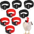 8 pack Bag Rooster Collar, Keep Roosters Quiet Noise Neckband Nylon Rooster Collar Noise Neck Belt Pet Chicken Supply for House