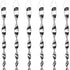16 Pack Silver Spiral Bird Repellent Reflective Scare Rods, Hanging Plastic Rod Bird Deterrent Device, Glossy Finish Wind Spinner Scare Animals Away Outside Patio Lawn Garden Trees Decorations