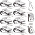 Package of 100 Stainless Steel Cable Clips, for PV Wiring Boat Cable Boat Trailer, 0.2 Inch to 0.3 Inch in Rope Capacity Silver