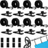 Pool Solar Cover Reel Clips & Straps Kit 24Pcs, Pool Solar Blanket Straps Kit Including 8 Straps with Hooks, 8 Clamps & 8 Touch Fastener