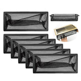8 Pieces Floor Register Filters Vent Cover Vent Mesh Heating Air Vent Filter for Home(4 x 10 Inch, black)