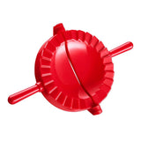 3 pack 5.7 Inch - Mold Ravioli Dumpling Wrap, Tortilla Folder, Wonton Dough Press 2-in-1 Cutter Sealer, Hand Pot Pie Maker Wraper（red）
