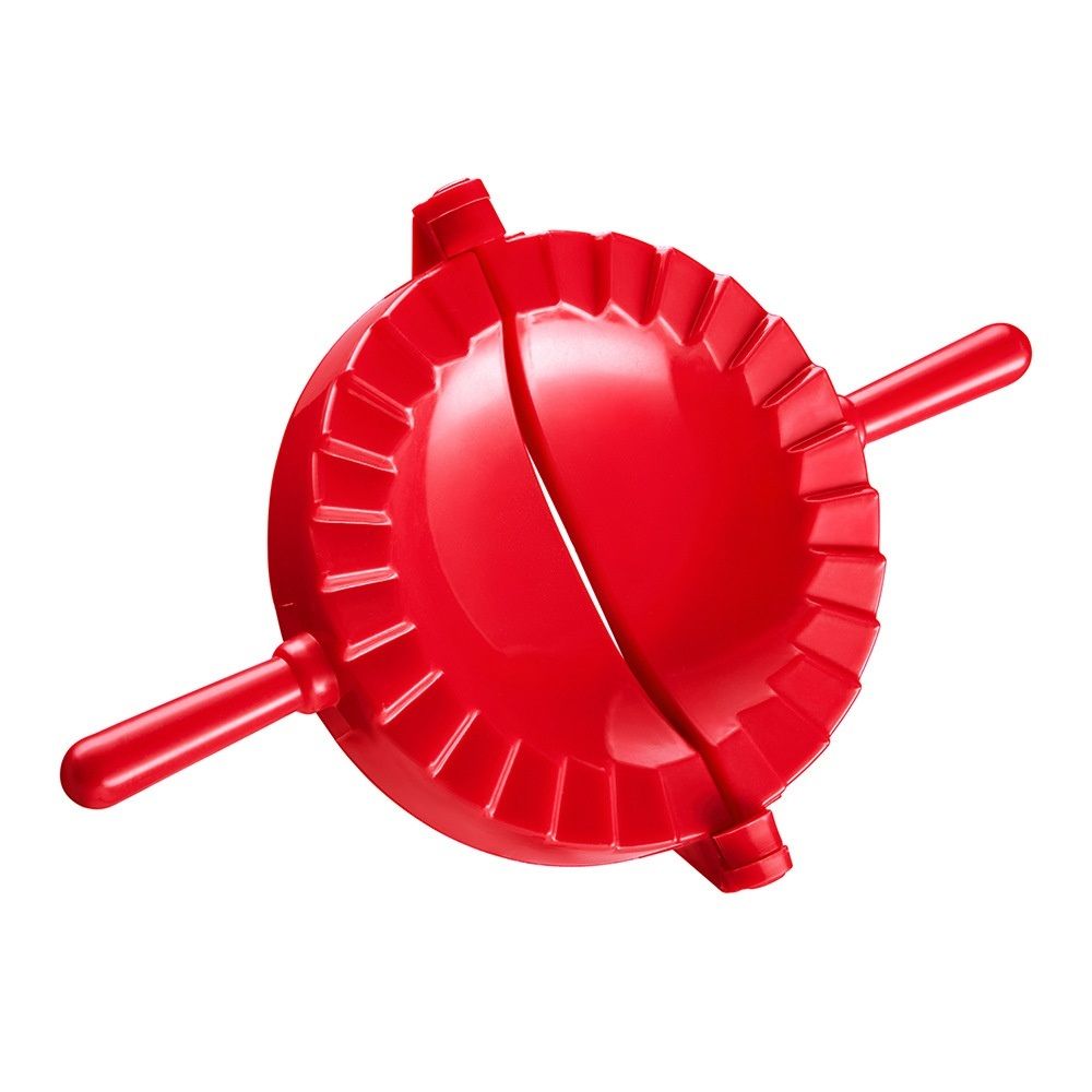3 pack 5.7 Inch - Mold Ravioli Dumpling Wrap, Tortilla Folder, Wonton Dough Press 2-in-1 Cutter Sealer, Hand Pot Pie Maker Wraper（red）