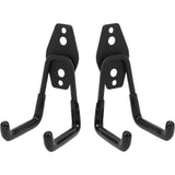 4 Pack Garage Storage Utility Hooks，Garage Garden Tool Organizer，stainless steel Wall Mount Hooks, Garden Small U Hooks (Black)