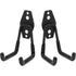 4 Pack Garage Storage Utility Hooks，Garage Garden Tool Organizer，stainless steel Wall Mount Hooks, Garden Small U Hooks (Black)