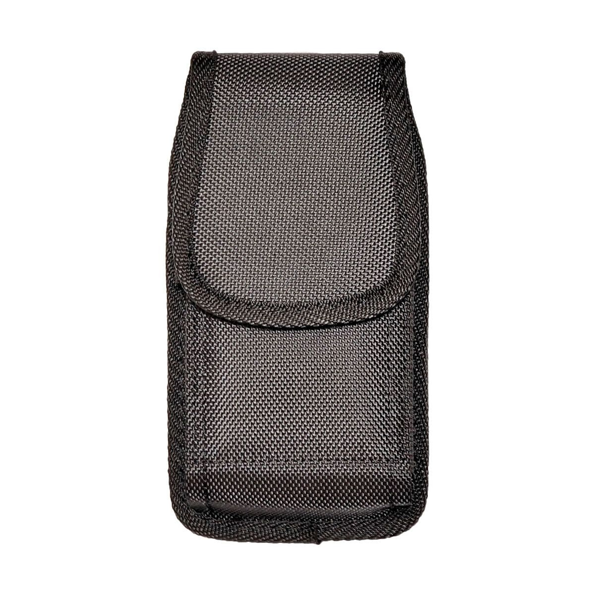 Heavy Duty Oxford cloth Phone Holster with Belt Clip, Case-Friendly Rugged Cell Phone Pouch for Men, Black（4.5-5.0 inches）