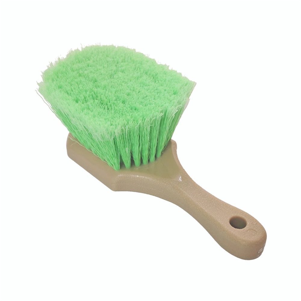 2 pack 8.26" Car Detailing Brush - Durable Green Flagged Bristles, Gentle Surface Cleaning, Auto Wash, Tire & Wheel Scrub, Professional Automotive Detailer Tool