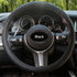 2 pack Car Steering Wheel Cover, Non-Slip Silicone Material, Multiple Color Choices, Cover, Suitable for Most Cars (Black)