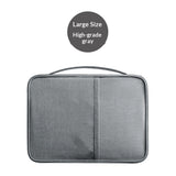 Premium Travel Blocking Wallet Passport Holder Cover Document Organizer for Men and Women（Large，Gray）