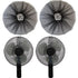 20 Inch Fan Cover, 2 PACK 20" Pedestal Fan Dust Cover for Kids Children Finger Protection,Fan Mesh Cover for 20 in Stand Up Round Fan for Home Office Shop Playground,Washable (Fan Not Included)