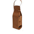 Wine Gift Bag Hide & Drink, Single Bottle Wine Riveted Carrier, Leather Tote Carrier - Brown（only bag）