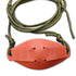 Leather Shepherd Sling Handmade Paracord Shepherds Sling Rock Thrower Old-Fashioned Slingshot（orange-red）