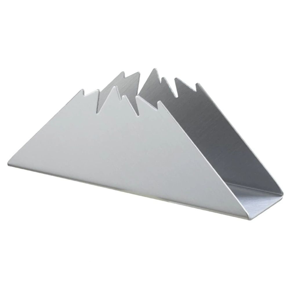 Napkin holder for kitchen silver stainless steel napkin holder silver kitchen small napkin holder for dining table Snow Mountain