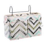 Multifunctional Bedside Hanging Bag College Dormitory Bedside Cloth Hanging Basket Bed Clutter Sorting Storage Bag Magazine Book Storage Bag（Splashed ink pattern）