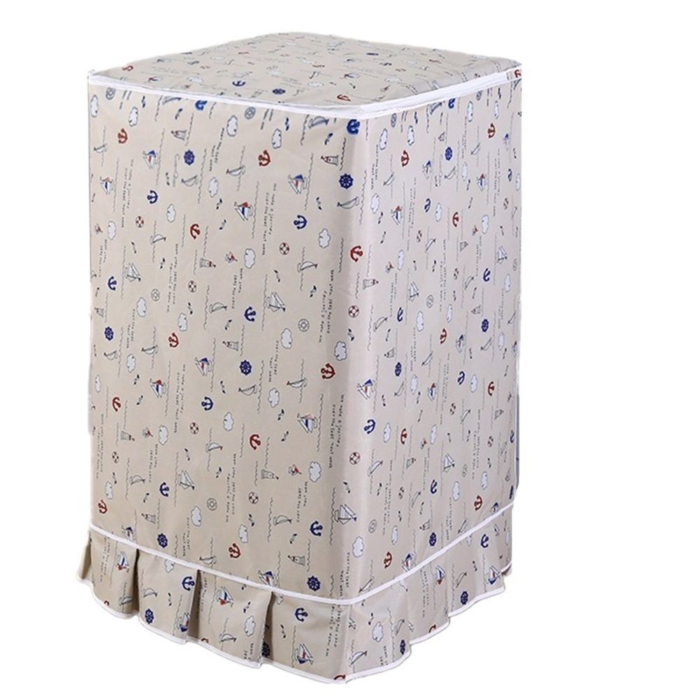 Top Load Washing Machine Cover Waterproof Washer Dryer Cover with Zipper Dustproof Outdoor Full-Automatic Washer Protector Case Laundry Cover 56 *58 *87cm（only cover）