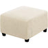 Stretch Cover Slipcover Sofa Cover Footstool Protector Storage Ottoman Covers Furniture Protector Soft Rectangle slipcover with Elastic Bottom (Length and width, 60-76 cm, height, 38-45cm, Beige)