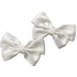 4Pcs Bow Shoe Clips Removable Shoe Buckles Decorative Shoes Accessories for Women Wedding party（white, not including the shoes）