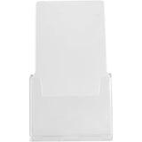 Brochure Holder Slant Back Clear Acrylic Countertop Ad Display Stand by Marketing Holders（20.8*11.1*8.2cm）