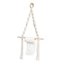 2 pack Paper Towel Holder - Paper Towel Hanging for Kitchen Bathroom, Kitchen, Washroom, Hand -Woven Home Decor Wall Hanging Shelf