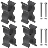 4 pack 7/8 Inch to 1 Inch OD Tube Clips, Anti Rattle Boat Canopy Support Pole, Top Parts(4 PCS with Screws)