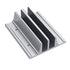 New Vertical aluminum alloy Laptop Stand, Adjustable 2 Slot Aluminum Desktop Holde, Fits Gaming Laptops (Silver)