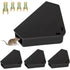 Mouse Station with Keys Black 5 Pack, Key Required Mouse Stations, Mice Stations, Keeps Children and Pets Safe Indoor & Outdoor