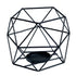Candle Holder Tealight Holders - 2 Pcs Black Candle Holders for Tea Light & Pillar Candles， Geometric Table Decor for Wedding Party Centerpieces Birthday Gifts