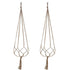 4 pack Hemp Rope Plant Hanger Hanging Planter 47.2 Inch for Plant Pot, Without Pot and Plant (Light Brown-Hemp)