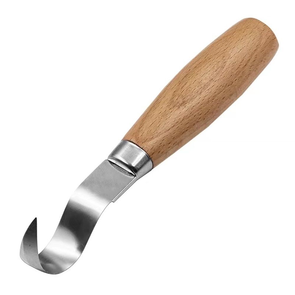2 pack Wood Hook Knife Carving Tool for Carving Spoons Bowls Cups Crooked for Professional Spoon Carvers and Beginners