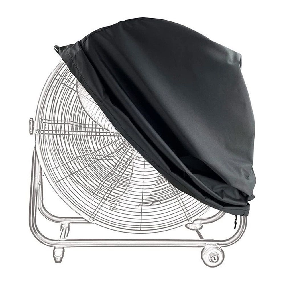 Industrial Fan Cover, 210D Oxford Heavy Duty Outdoor Fan Cover, Waterproof & Dustproof Cover Fits Up to 24" High-Velocity Movement Drum Fan All-weather Protection