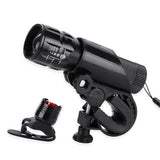 2 Packs Bike Light Set Super Bright Focus Adjustable Front Headlight and Rear LED Mountain Bicycle Light, Mount Included（Battery not included）