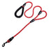 Dog Leash Heavy Duty 6ft, Double Handle Dog Leash with Padded Handle for Traffic Control, Reflective Rope Leashes for Large and Medium Dogs Night Control Safety Training (Red)