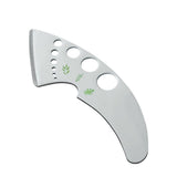 2 pack Stainless Steel Herb Leaf Stripper with Multi-Size Holes & Precision Blade - Kitchen Essentials for Parsley, Cilantro and Leafy Greens
