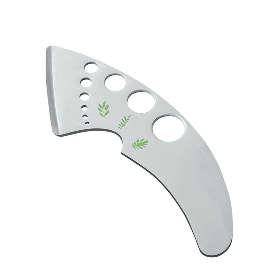 2 pack Stainless Steel Herb Leaf Stripper with Multi-Size Holes & Precision Blade - Kitchen Essentials for Parsley, Cilantro and Leafy Greens