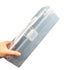 Plastic Storage Container with Lid, Clear Craft Tool Art Supply Sewing Organizer Box with Handle, Storage Bin for Paint Brush, Cards, Pencils, Crayon, Toys, Ribbons （30*9*8.7cm)
