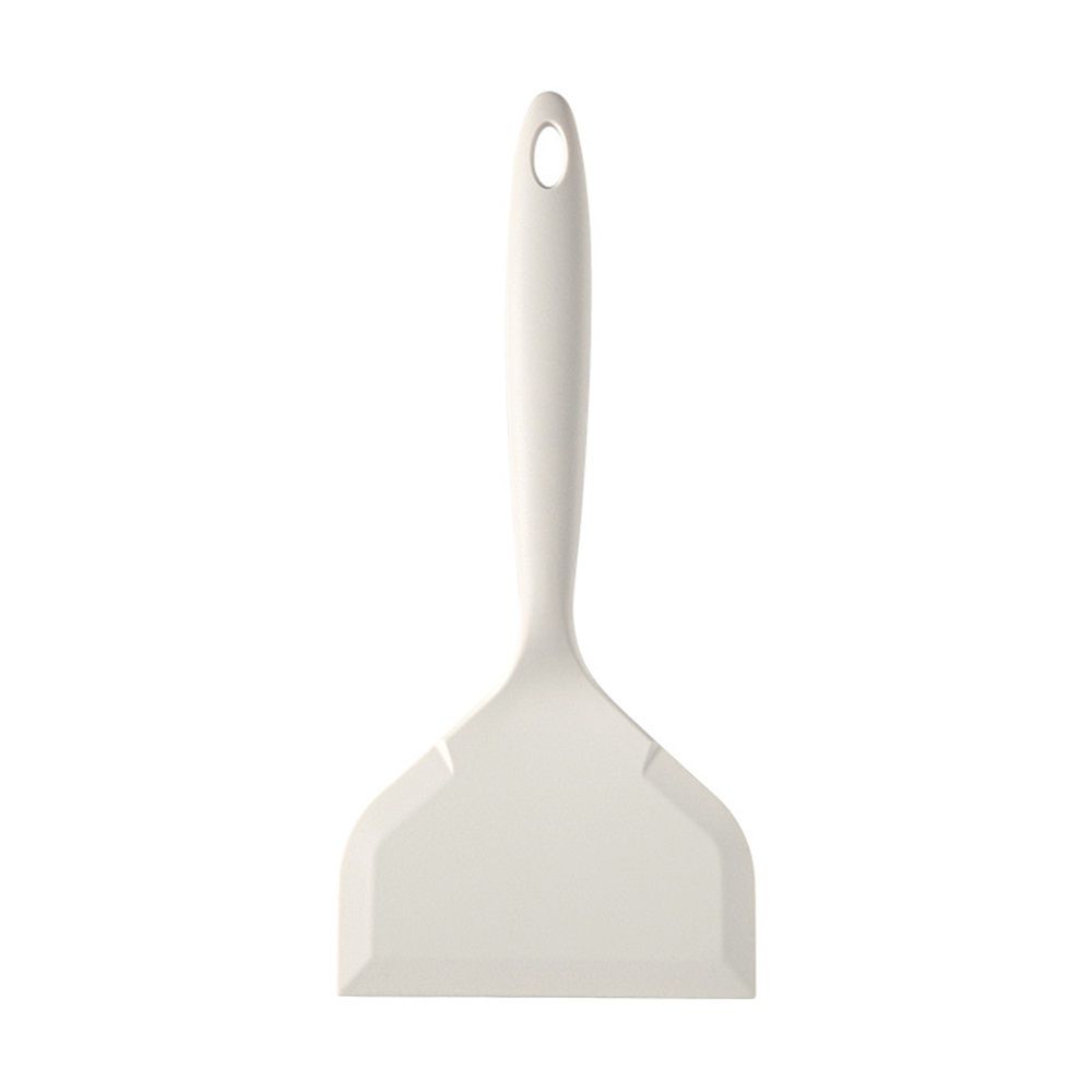 2 pack Spatula，Nonstick Pancake Shovel，Silicone Omelette Spatulas for Egg, Cookie, Omelette, Fish, Burgers (White)