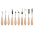 Paint Knife Set - 10pcs Stainless Steel Spatula Palette Knife Painting Tools Knives Wood Handle with Different Shapes and Sizes for Oil Painting, Acrylic Mixing