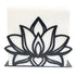 2 pack Lotus Flower Decorative Black iron Napkin Holder for Table, 5.3" x 4" x 1.5" Floral Standing Napkin Holder for Home Kitchen Restaurant Picnic Party Coffee Bar Dining Room（Excluding paper）